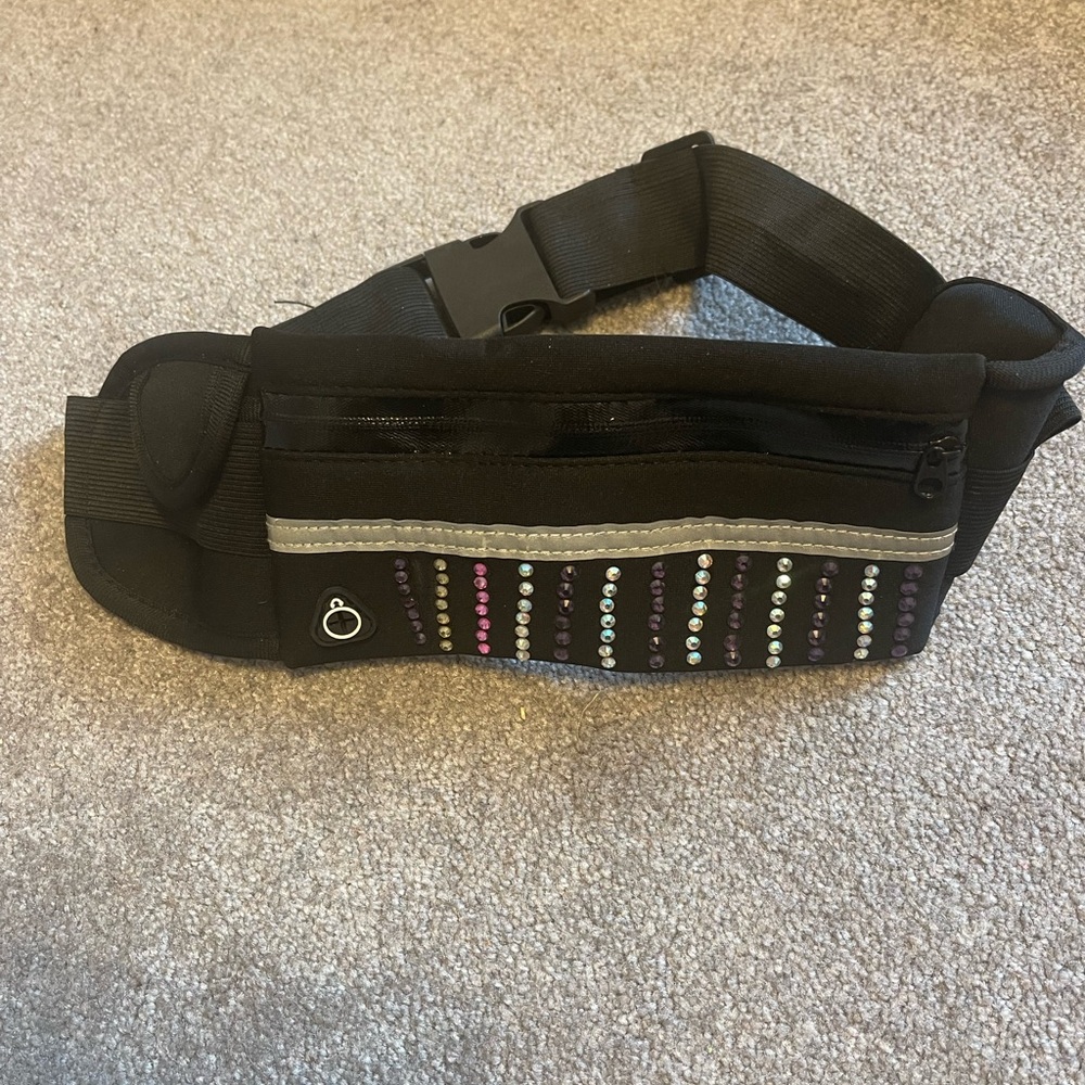 Waist belt bag with bling on it